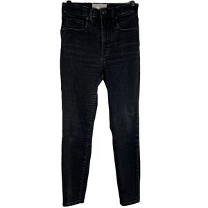 Everlane Womens High Rise skinny Jeans Size 26 Ankle Black Stretch Denim Casual